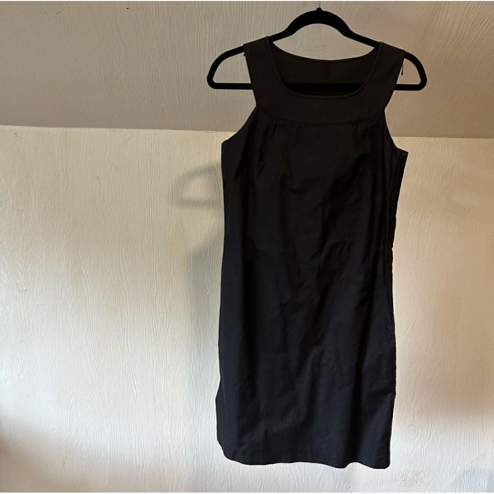 J.Crew Vintage Poplin Mini Shift LBD Black Mini Dress